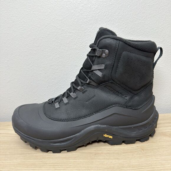 Merrell Boots Mens 11.5 Thermo Overlook 2 Mid Waterproof Wool Vibram Snow Boots - Picture 3 of 15